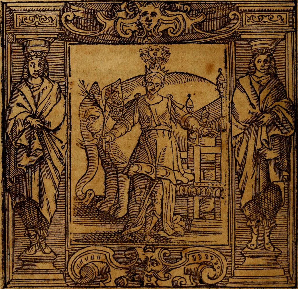 An illustration from Iconologia di Cesare Ripa Perugina ... Nella quale si descrivono diverse imagini di virtù, vitij, affetti, passioni humane, arti discipline, humori, elementi, corpi celesti, prouincie d'Italia, fiumi, tutte le parti del mondo, ed altre infinite materie. Opera utile ad oratori, predicatori, poeti pittori, sculptori, disegnatori, e ad ogni studioso, per inuentar concetti, emblemi, ed imprese, per diuisare qualsiuoglia appatato nuttiale, funerale, trionfale. Per rappresentar poemi drammatici, e per figurare co'suoi propij simboli ciò, che può cadere in pensiero humano. Ampliata ultimamente dallo stresso autore di CC. imagini, e erricchita di molti discorsi pieni di varia eruditione .., 1613, leaf 135