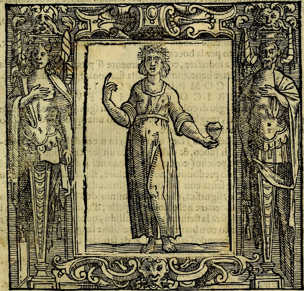 An illustration from Iconologia di Cesare Ripa Perugina ... Nella quale si descrivono diverse imagini di virtù, vitij, affetti, passioni humane, arti discipline, humori, elementi, corpi celesti, prouincie d'Italia, fiumi, tutte le parti del mondo, ed altre infinite materie. Opera utile ad oratori, predicatori, poeti pittori, sculptori, disegnatori, e ad ogni studioso, per inuentar concetti, emblemi, ed imprese, per diuisare qualsiuoglia appatato nuttiale, funerale, trionfale. Per rappresentar poemi drammatici, e per figurare co'suoi propij simboli ciò, che può cadere in pensiero humano. Ampliata ultimamente dallo stresso autore di CC. imagini, e erricchita di molti discorsi pieni di varia eruditione .., 1613, leaf 172
