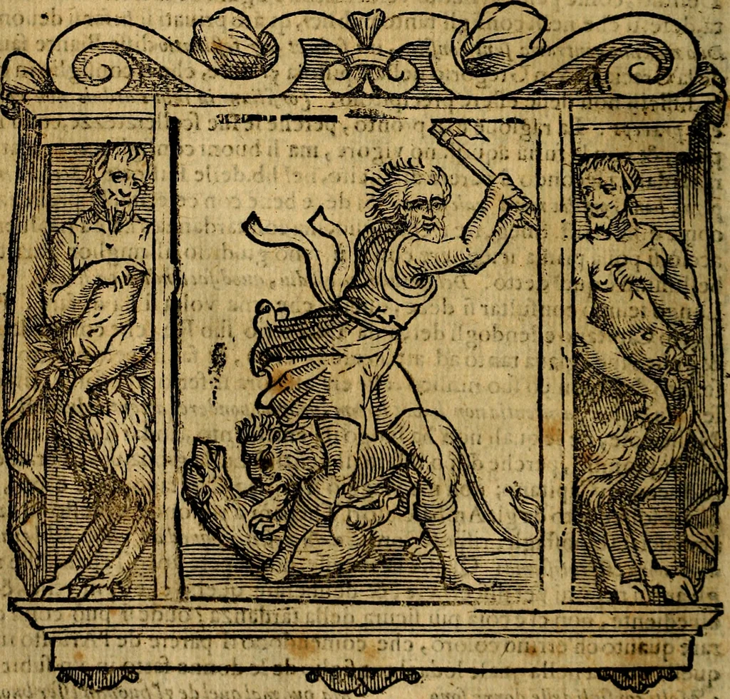 An illustration from Iconologia di Cesare Ripa Perugina ... Nella quale si descrivono diverse imagini di virtù, vitij, affetti, passioni humane, arti discipline, humori, elementi, corpi celesti, prouincie d'Italia, fiumi, tutte le parti del mondo, ed altre infinite materie. Opera utile ad oratori, predicatori, poeti pittori, sculptori, disegnatori, e ad ogni studioso, per inuentar concetti, emblemi, ed imprese, per diuisare qualsiuoglia appatato nuttiale, funerale, trionfale. Per rappresentar poemi drammatici, e per figurare co'suoi propij simboli ciò, che può cadere in pensiero humano. Ampliata ultimamente dallo stresso autore di CC. imagini, e erricchita di molti discorsi pieni di varia eruditione .., 1613, leaf 191