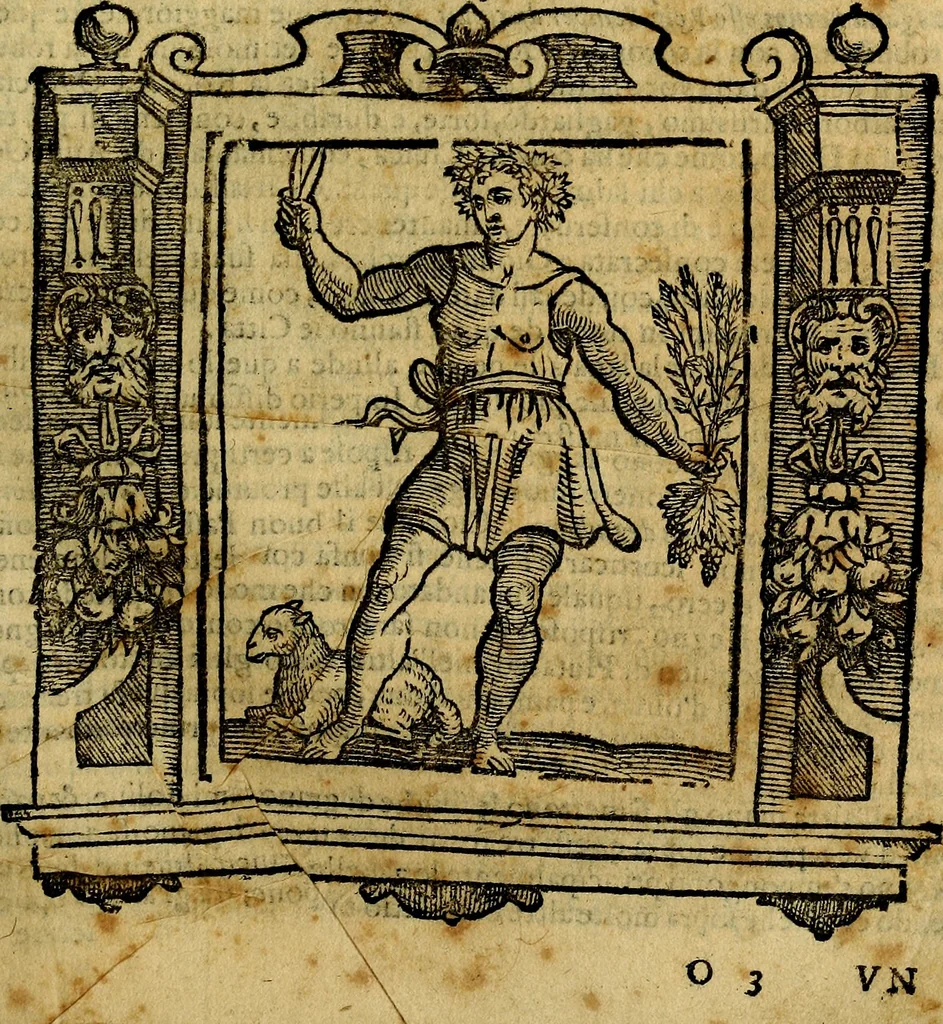 An illustration from Iconologia di Cesare Ripa Perugina ... Nella quale si descrivono diverse imagini di virtù, vitij, affetti, passioni humane, arti discipline, humori, elementi, corpi celesti, prouincie d'Italia, fiumi, tutte le parti del mondo, ed altre infinite materie. Opera utile ad oratori, predicatori, poeti pittori, sculptori, disegnatori, e ad ogni studioso, per inuentar concetti, emblemi, ed imprese, per diuisare qualsiuoglia appatato nuttiale, funerale, trionfale. Per rappresentar poemi drammatici, e per figurare co'suoi propij simboli ciò, che può cadere in pensiero humano. Ampliata ultimamente dallo stresso autore di CC. imagini, e erricchita di molti discorsi pieni di varia eruditione .., 1613, leaf 224