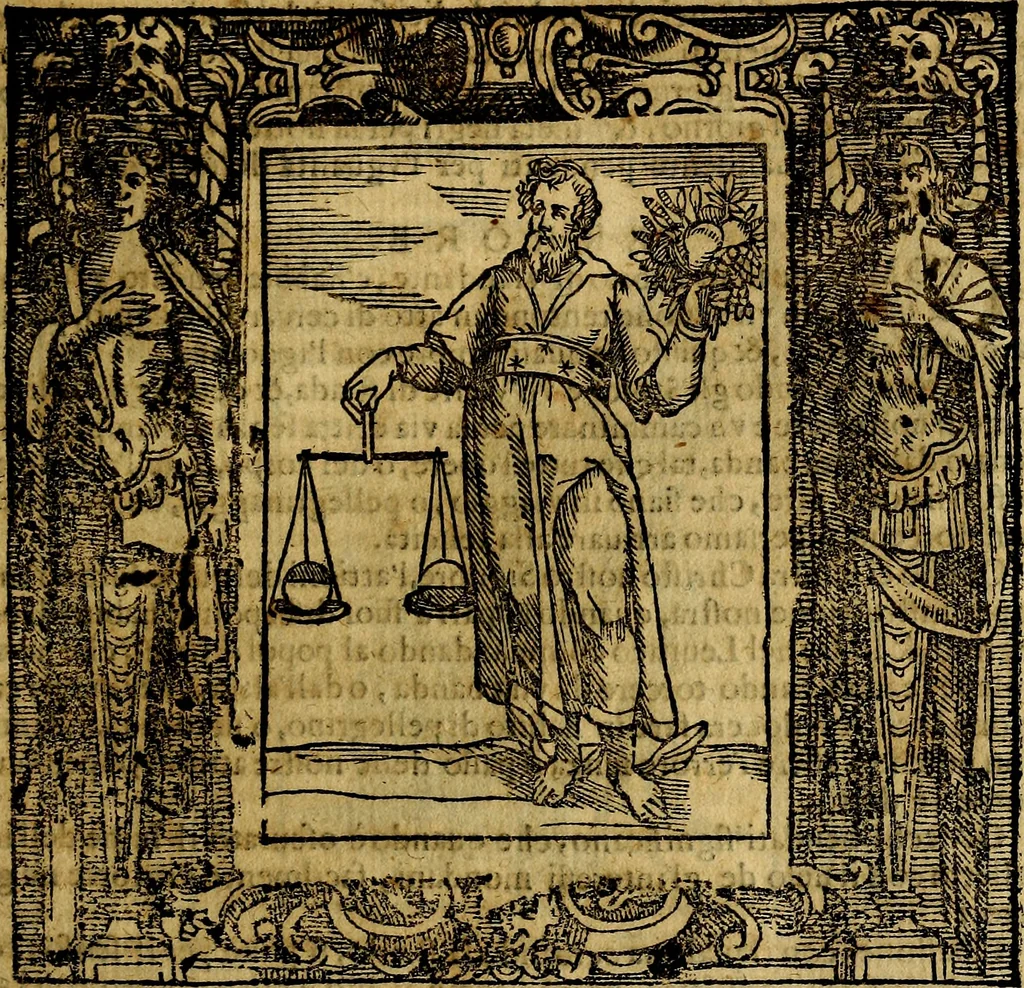 An illustration from Iconologia di Cesare Ripa Perugina ... Nella quale si descrivono diverse imagini di virtù, vitij, affetti, passioni humane, arti discipline, humori, elementi, corpi celesti, prouincie d'Italia, fiumi, tutte le parti del mondo, ed altre infinite materie. Opera utile ad oratori, predicatori, poeti pittori, sculptori, disegnatori, e ad ogni studioso, per inuentar concetti, emblemi, ed imprese, per diuisare qualsiuoglia appatato nuttiale, funerale, trionfale. Per rappresentar poemi drammatici, e per figurare co'suoi propij simboli ciò, che può cadere in pensiero humano. Ampliata ultimamente dallo stresso autore di CC. imagini, e erricchita di molti discorsi pieni di varia eruditione .., 1613, leaf 272