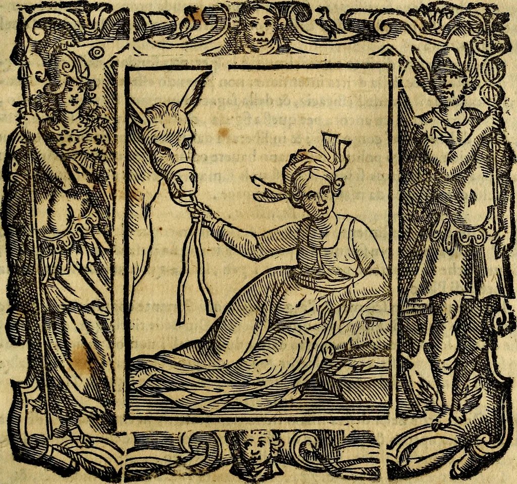 An illustration from Iconologia di Cesare Ripa Perugina ... Nella quale si descrivono diverse imagini di virtù, vitij, affetti, passioni humane, arti discipline, humori, elementi, corpi celesti, prouincie d'Italia, fiumi, tutte le parti del mondo, ed altre infinite materie. Opera utile ad oratori, predicatori, poeti pittori, sculptori, disegnatori, e ad ogni studioso, per inuentar concetti, emblemi, ed imprese, per diuisare qualsiuoglia appatato nuttiale, funerale, trionfale. Per rappresentar poemi drammatici, e per figurare co'suoi propij simboli ciò, che può cadere in pensiero humano. Ampliata ultimamente dallo stresso autore di CC. imagini, e erricchita di molti discorsi pieni di varia eruditione .., 1613, leaf 392