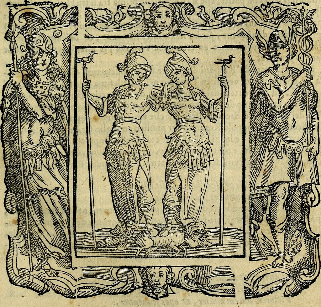 An illustration from Iconologia di Cesare Ripa Perugina ... Nella quale si descrivono diverse imagini di virtù, vitij, affetti, passioni humane, arti discipline, humori, elementi, corpi celesti, prouincie d'Italia, fiumi, tutte le parti del mondo, ed altre infinite materie. Opera utile ad oratori, predicatori, poeti pittori, sculptori, disegnatori, e ad ogni studioso, per inuentar concetti, emblemi, ed imprese, per diuisare qualsiuoglia appatato nuttiale, funerale, trionfale. Per rappresentar poemi drammatici, e per figurare co'suoi propij simboli ciò, che può cadere in pensiero humano. Ampliata ultimamente dallo stresso autore di CC. imagini, e erricchita di molti discorsi pieni di varia eruditione .., 1613, leaf 462