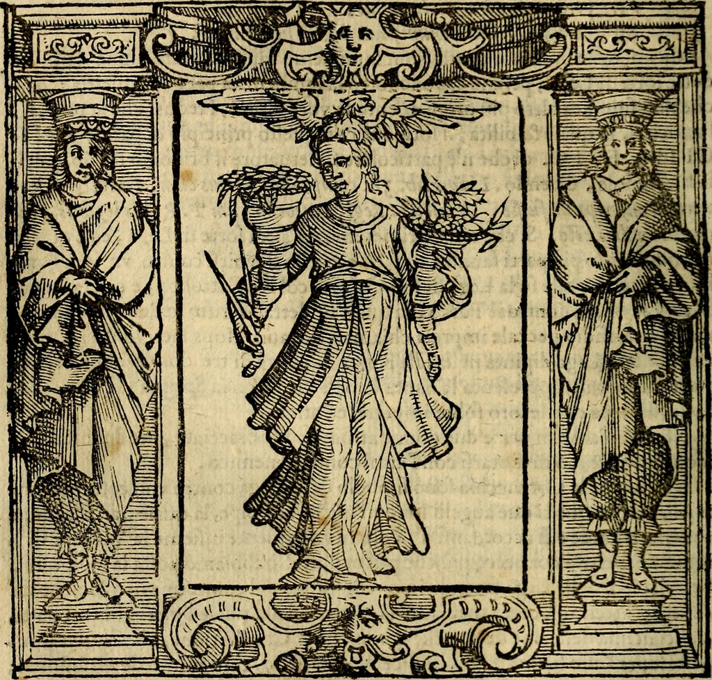 An illustration from Iconologia di Cesare Ripa Perugina ... Nella quale si descrivono diverse imagini di virtù, vitij, affetti, passioni humane, arti discipline, humori, elementi, corpi celesti, prouincie d'Italia, fiumi, tutte le parti del mondo, ed altre infinite materie. Opera utile ad oratori, predicatori, poeti pittori, sculptori, disegnatori, e ad ogni studioso, per inuentar concetti, emblemi, ed imprese, per diuisare qualsiuoglia appatato nuttiale, funerale, trionfale. Per rappresentar poemi drammatici, e per figurare co'suoi propij simboli ciò, che può cadere in pensiero humano. Ampliata ultimamente dallo stresso autore di CC. imagini, e erricchita di molti discorsi pieni di varia eruditione .., 1613, leaf 465