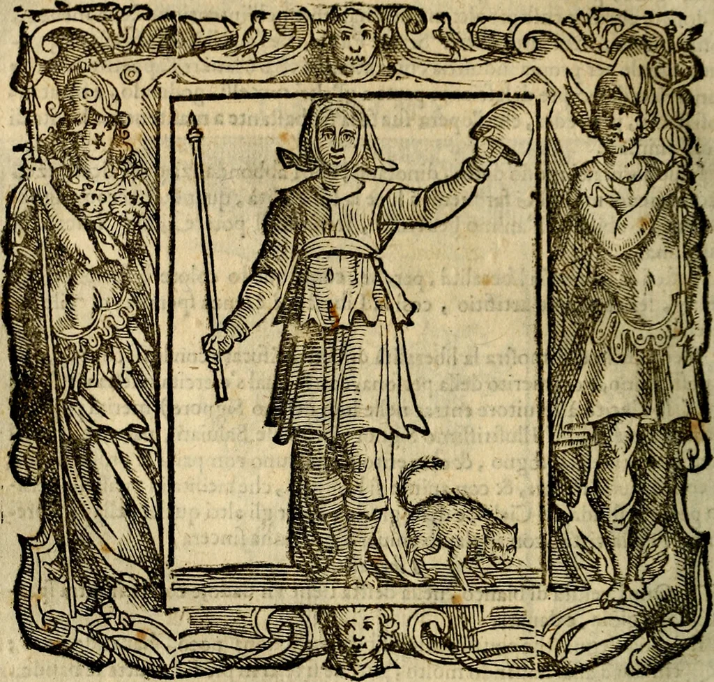 An illustration from Iconologia di Cesare Ripa Perugina ... Nella quale si descrivono diverse imagini di virtù, vitij, affetti, passioni humane, arti discipline, humori, elementi, corpi celesti, prouincie d'Italia, fiumi, tutte le parti del mondo, ed altre infinite materie. Opera utile ad oratori, predicatori, poeti pittori, sculptori, disegnatori, e ad ogni studioso, per inuentar concetti, emblemi, ed imprese, per diuisare qualsiuoglia appatato nuttiale, funerale, trionfale. Per rappresentar poemi drammatici, e per figurare co'suoi propij simboli ciò, che può cadere in pensiero humano. Ampliata ultimamente dallo stresso autore di CC. imagini, e erricchita di molti discorsi pieni di varia eruditione .., 1613, leaf 467