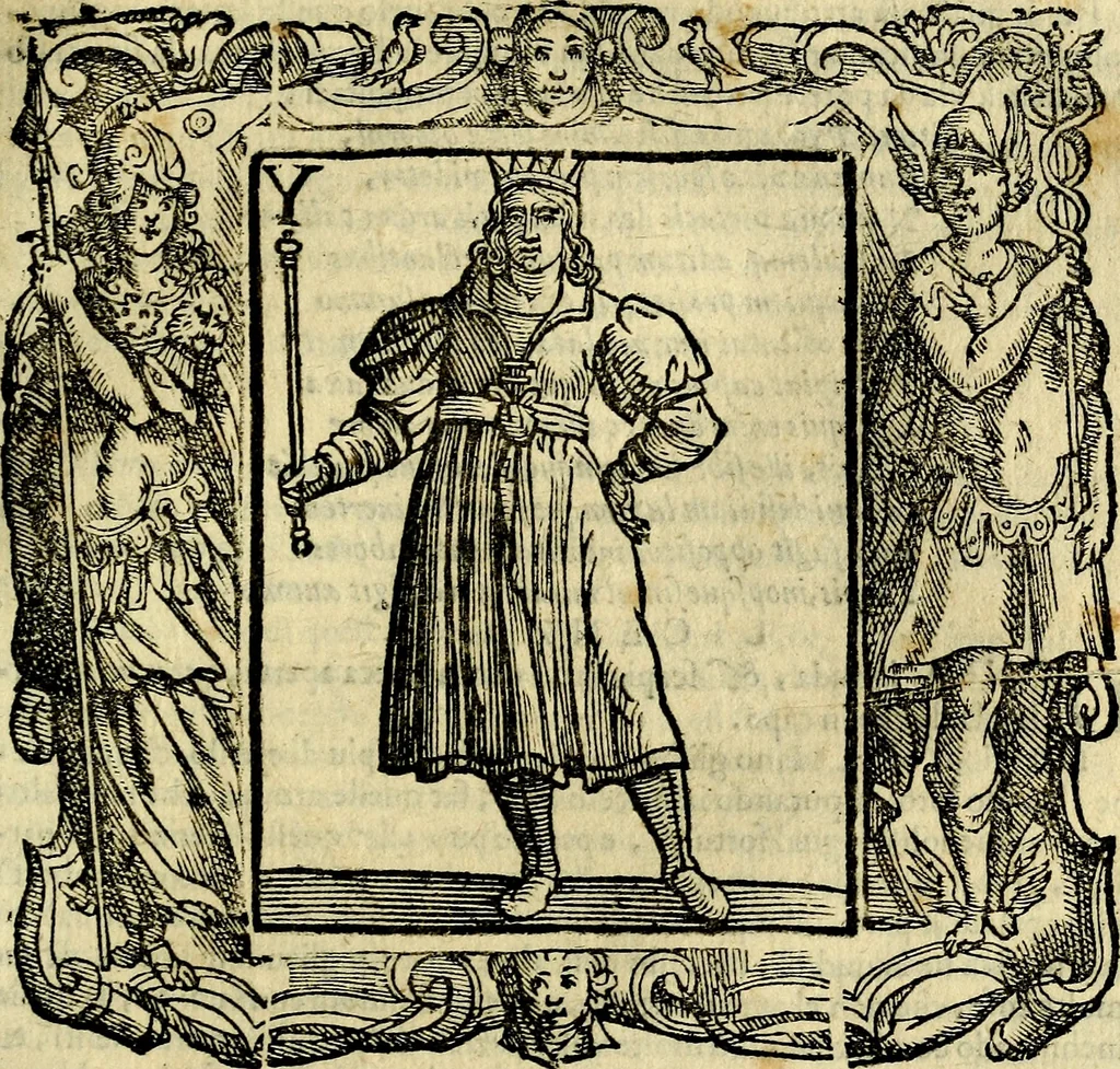 An illustration from Iconologia di Cesare Ripa Perugina ... Nella quale si descrivono diverse imagini di virtù, vitij, affetti, passioni humane, arti discipline, humori, elementi, corpi celesti, prouincie d'Italia, fiumi, tutte le parti del mondo, ed altre infinite materie. Opera utile ad oratori, predicatori, poeti pittori, sculptori, disegnatori, e ad ogni studioso, per inuentar concetti, emblemi, ed imprese, per diuisare qualsiuoglia appatato nuttiale, funerale, trionfale. Per rappresentar poemi drammatici, e per figurare co'suoi propij simboli ciò, che può cadere in pensiero humano. Ampliata ultimamente dallo stresso autore di CC. imagini, e erricchita di molti discorsi pieni di varia eruditione .., 1613, leaf 470