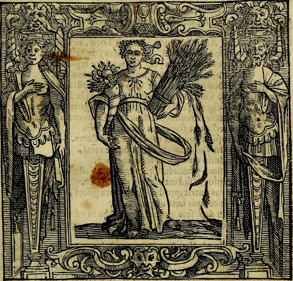 An illustration from Iconologia di Cesare Ripa Perugina ... Nella quale si descrivono diverse imagini di virtù, vitij, affetti, passioni humane, arti discipline, humori, elementi, corpi celesti, prouincie d'Italia, fiumi, tutte le parti del mondo, ed altre infinite materie. Opera utile ad oratori, predicatori, poeti pittori, sculptori, disegnatori, e ad ogni studioso, per inuentar concetti, emblemi, ed imprese, per diuisare qualsiuoglia appatato nuttiale, funerale, trionfale. Per rappresentar poemi drammatici, e per figurare co'suoi propij simboli ciò, che può cadere in pensiero humano. Ampliata ultimamente dallo stresso autore di CC. imagini, e erricchita di molti discorsi pieni di varia eruditione .., 1613, leaf 60