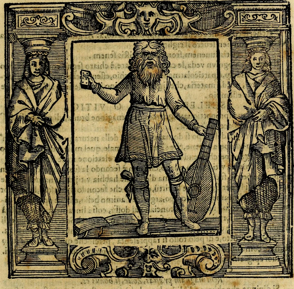 An illustration from Iconologia di Cesare Ripa Perugina ... Nella quale si descrivono diverse imagini di virtù, vitij, affetti, passioni humane, arti discipline, humori, elementi, corpi celesti, prouincie d'Italia, fiumi, tutte le parti del mondo, ed altre infinite materie. Opera utile ad oratori, predicatori, poeti pittori, sculptori, disegnatori, e ad ogni studioso, per inuentar concetti, emblemi, ed imprese, per diuisare qualsiuoglia appatato nuttiale, funerale, trionfale. Per rappresentar poemi drammatici, e per figurare co'suoi propij simboli ciò, che può cadere in pensiero humano. Ampliata ultimamente dallo stresso autore di CC. imagini, e erricchita di molti discorsi pieni di varia eruditione .., 1613, leaf 672