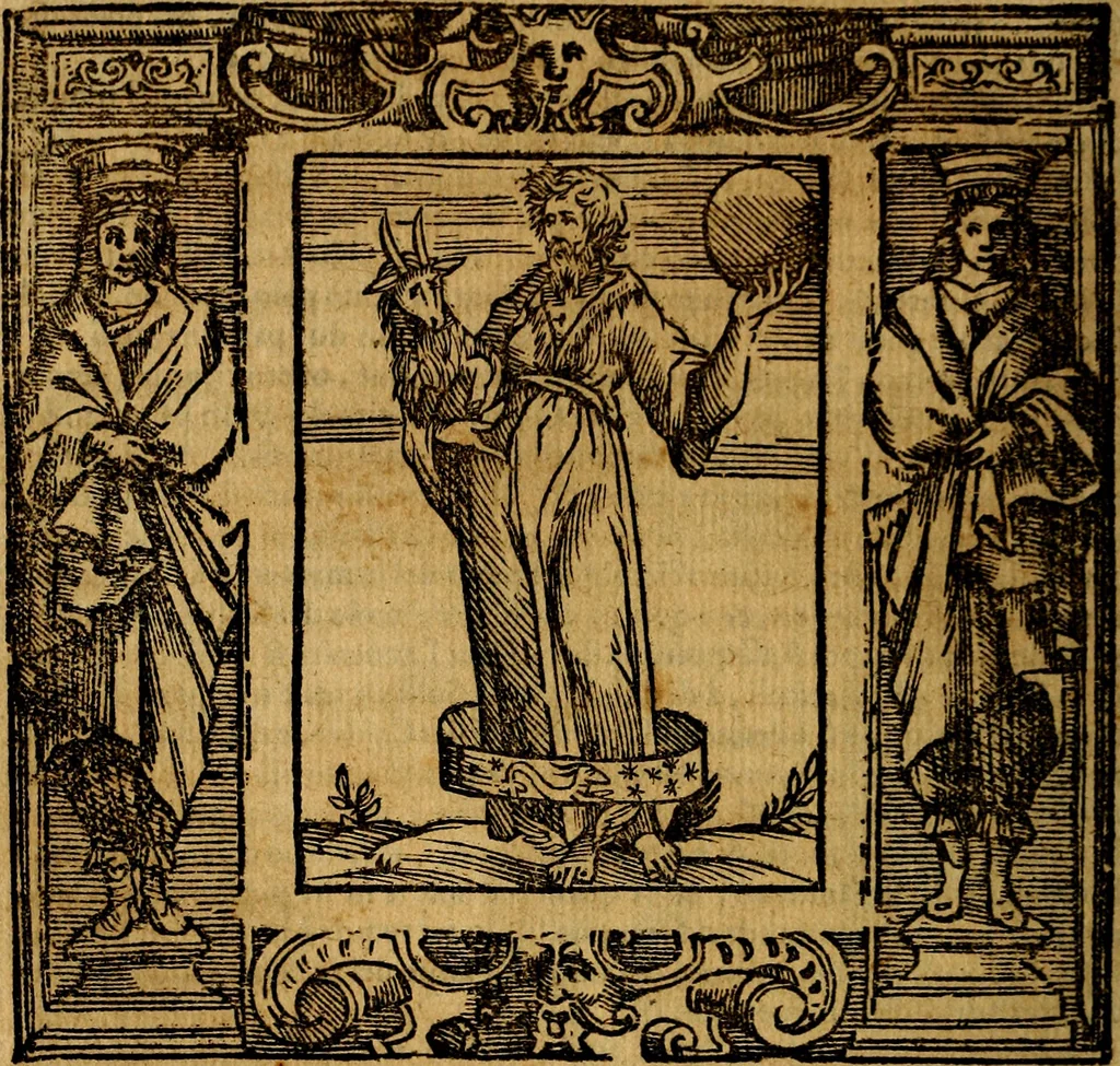 An illustration from Iconologia di Cesare Ripa Perugina ... Nella quale si descrivono diverse imagini di virtù, vitij, affetti, passioni humane, arti discipline, humori, elementi, corpi celesti, prouincie d'Italia, fiumi, tutte le parti del mondo, ed altre infinite materie. Opera utile ad oratori, predicatori, poeti pittori, sculptori, disegnatori, e ad ogni studioso, per inuentar concetti, emblemi, ed imprese, per diuisare qualsiuoglia appatato nuttiale, funerale, trionfale. Per rappresentar poemi drammatici, e per figurare co'suoi propij simboli ciò, che può cadere in pensiero humano. Ampliata ultimamente dallo stresso autore di CC. imagini, e erricchita di molti discorsi pieni di varia eruditione .., 1613, leaf 701