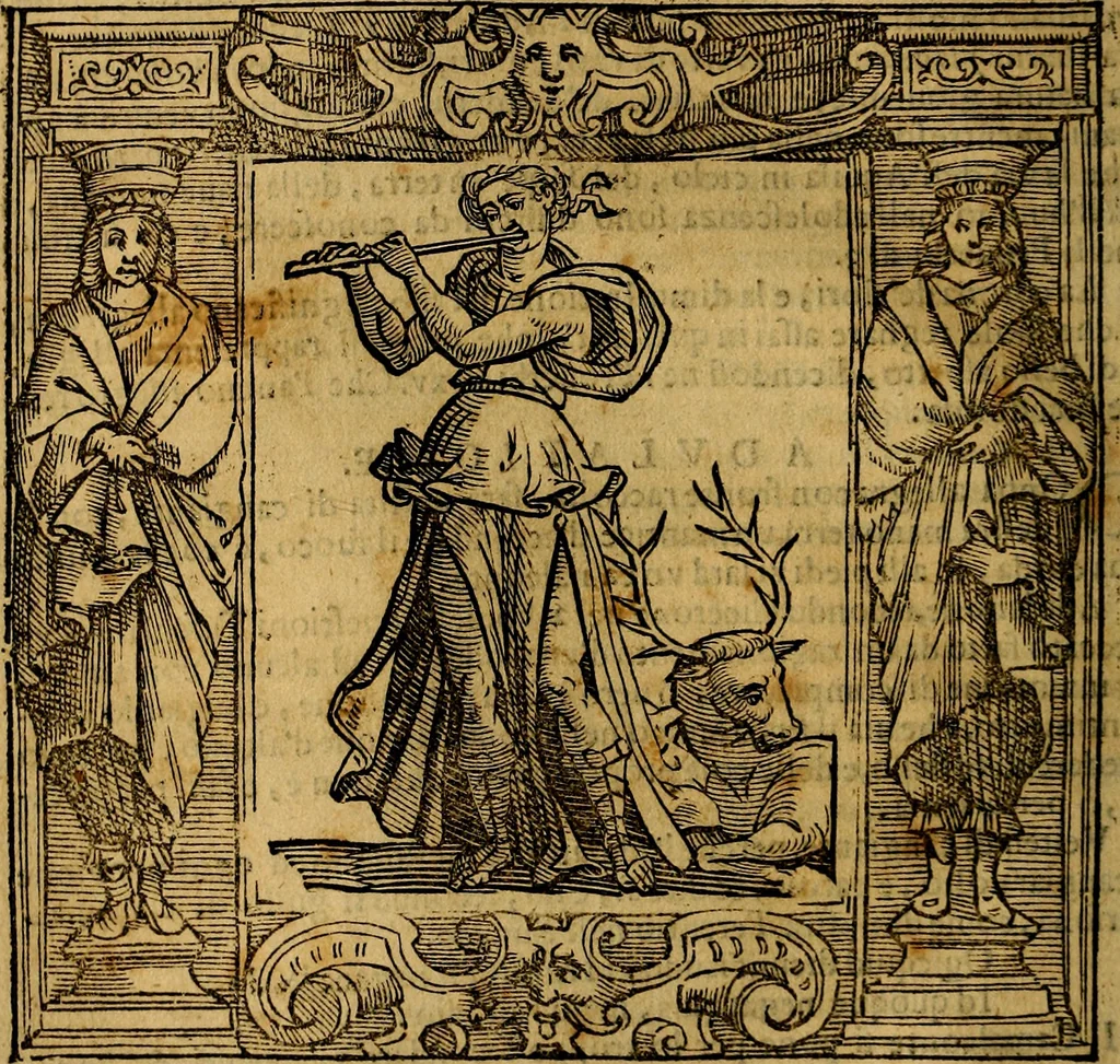 An illustration from Iconologia di Cesare Ripa Perugina ... Nella quale si descrivono diverse imagini di virtù, vitij, affetti, passioni humane, arti discipline, humori, elementi, corpi celesti, prouincie d'Italia, fiumi, tutte le parti del mondo, ed altre infinite materie. Opera utile ad oratori, predicatori, poeti pittori, sculptori, disegnatori, e ad ogni studioso, per inuentar concetti, emblemi, ed imprese, per diuisare qualsiuoglia appatato nuttiale, funerale, trionfale. Per rappresentar poemi drammatici, e per figurare co'suoi propij simboli ciò, che può cadere in pensiero humano. Ampliata ultimamente dallo stresso autore di CC. imagini, e erricchita di molti discorsi pieni di varia eruditione .., 1613, leaf 71