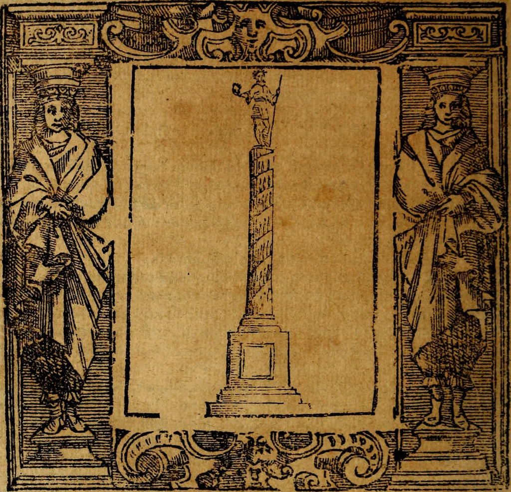 An illustration from Iconologia di Cesare Ripa Perugina ... Nella quale si descrivono diverse imagini di virtù, vitij, affetti, passioni humane, arti discipline, humori, elementi, corpi celesti, prouincie d'Italia, fiumi, tutte le parti del mondo, ed altre infinite materie. Opera utile ad oratori, predicatori, poeti pittori, sculptori, disegnatori, e ad ogni studioso, per inuentar concetti, emblemi, ed imprese, per diuisare qualsiuoglia appatato nuttiale, funerale, trionfale. Per rappresentar poemi drammatici, e per figurare co'suoi propij simboli ciò, che può cadere in pensiero humano. Ampliata ultimamente dallo stresso autore di CC. imagini, e erricchita di molti discorsi pieni di varia eruditione .., 1613, leaf 731