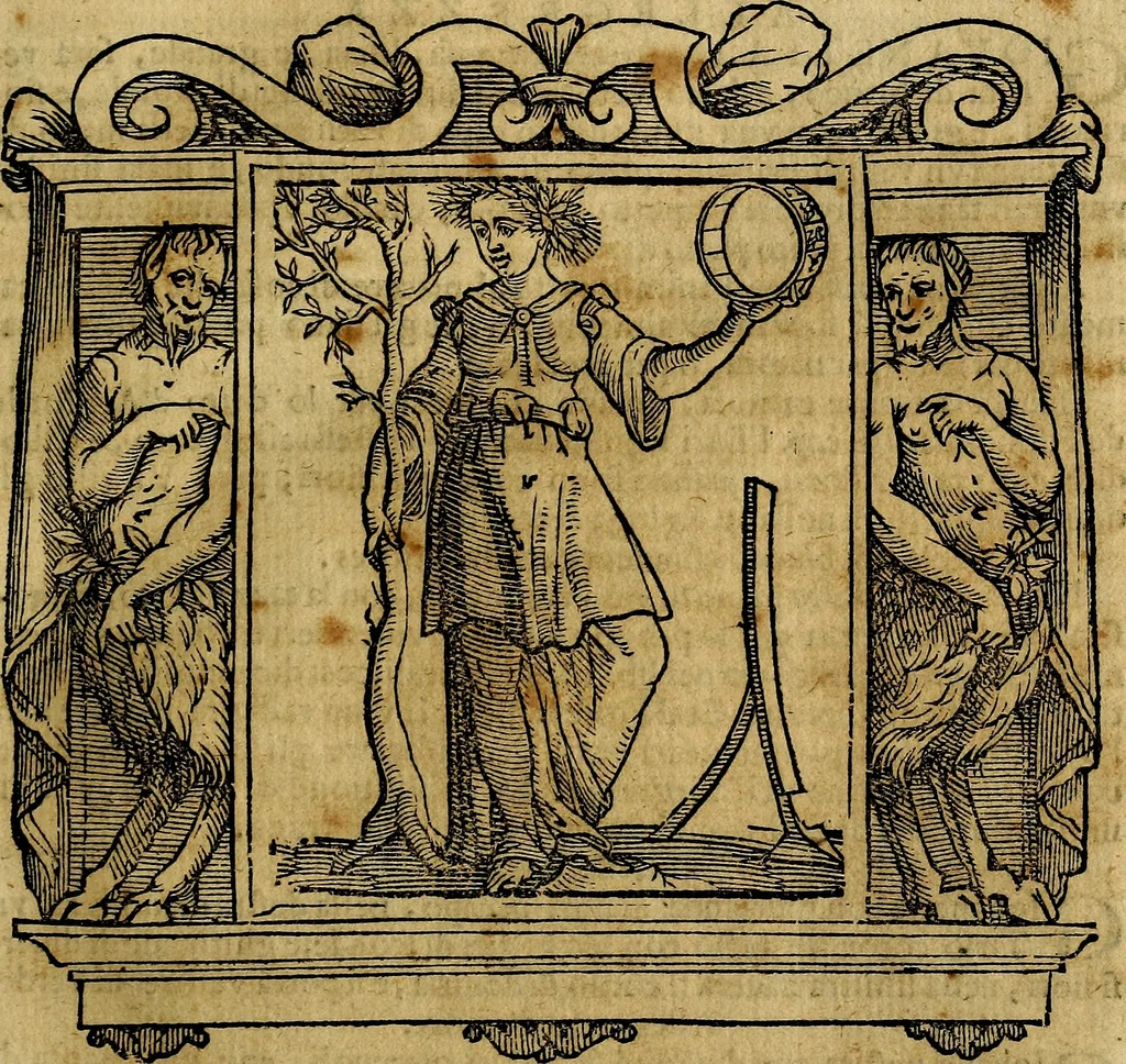An illustration from Iconologia di Cesare Ripa Perugina ... Nella quale si descrivono diverse imagini di virtù, vitij, affetti, passioni humane, arti discipline, humori, elementi, corpi celesti, prouincie d'Italia, fiumi, tutte le parti del mondo, ed altre infinite materie. Opera utile ad oratori, predicatori, poeti pittori, sculptori, disegnatori, e ad ogni studioso, per inuentar concetti, emblemi, ed imprese, per diuisare qualsiuoglia appatato nuttiale, funerale, trionfale. Per rappresentar poemi drammatici, e per figurare co'suoi propij simboli ciò, che può cadere in pensiero humano. Ampliata ultimamente dallo stresso autore di CC. imagini, e erricchita di molti discorsi pieni di varia eruditione .., 1613, leaf 76