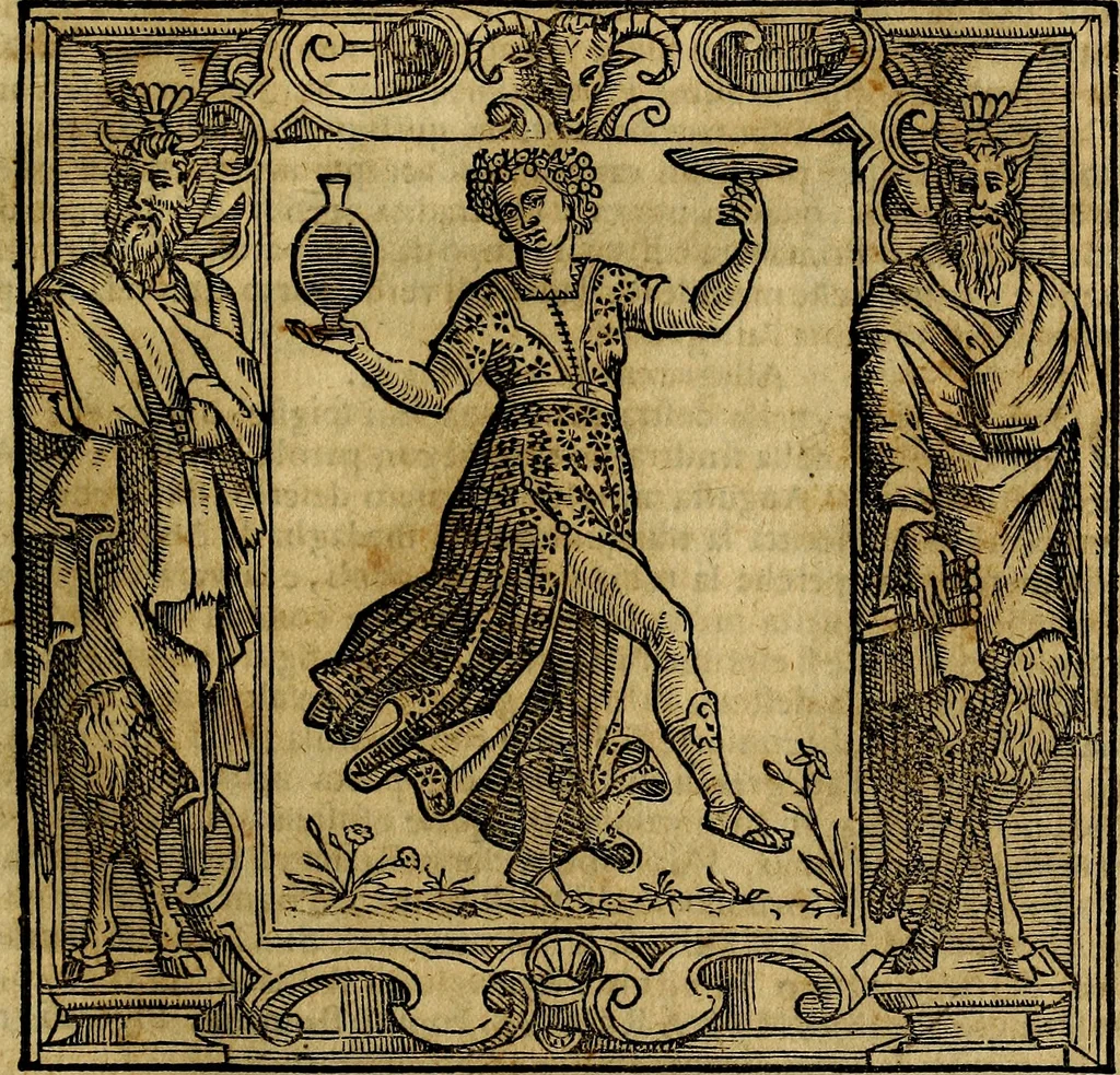 An illustration from Iconologia di Cesare Ripa Perugina ... Nella quale si descrivono diverse imagini di virtù, vitij, affetti, passioni humane, arti discipline, humori, elementi, corpi celesti, prouincie d'Italia, fiumi, tutte le parti del mondo, ed altre infinite materie. Opera utile ad oratori, predicatori, poeti pittori, sculptori, disegnatori, e ad ogni studioso, per inuentar concetti, emblemi, ed imprese, per diuisare qualsiuoglia appatato nuttiale, funerale, trionfale. Per rappresentar poemi drammatici, e per figurare co'suoi propij simboli ciò, che può cadere in pensiero humano. Ampliata ultimamente dallo stresso autore di CC. imagini, e erricchita di molti discorsi pieni di varia eruditione .., 1613, leaf 78