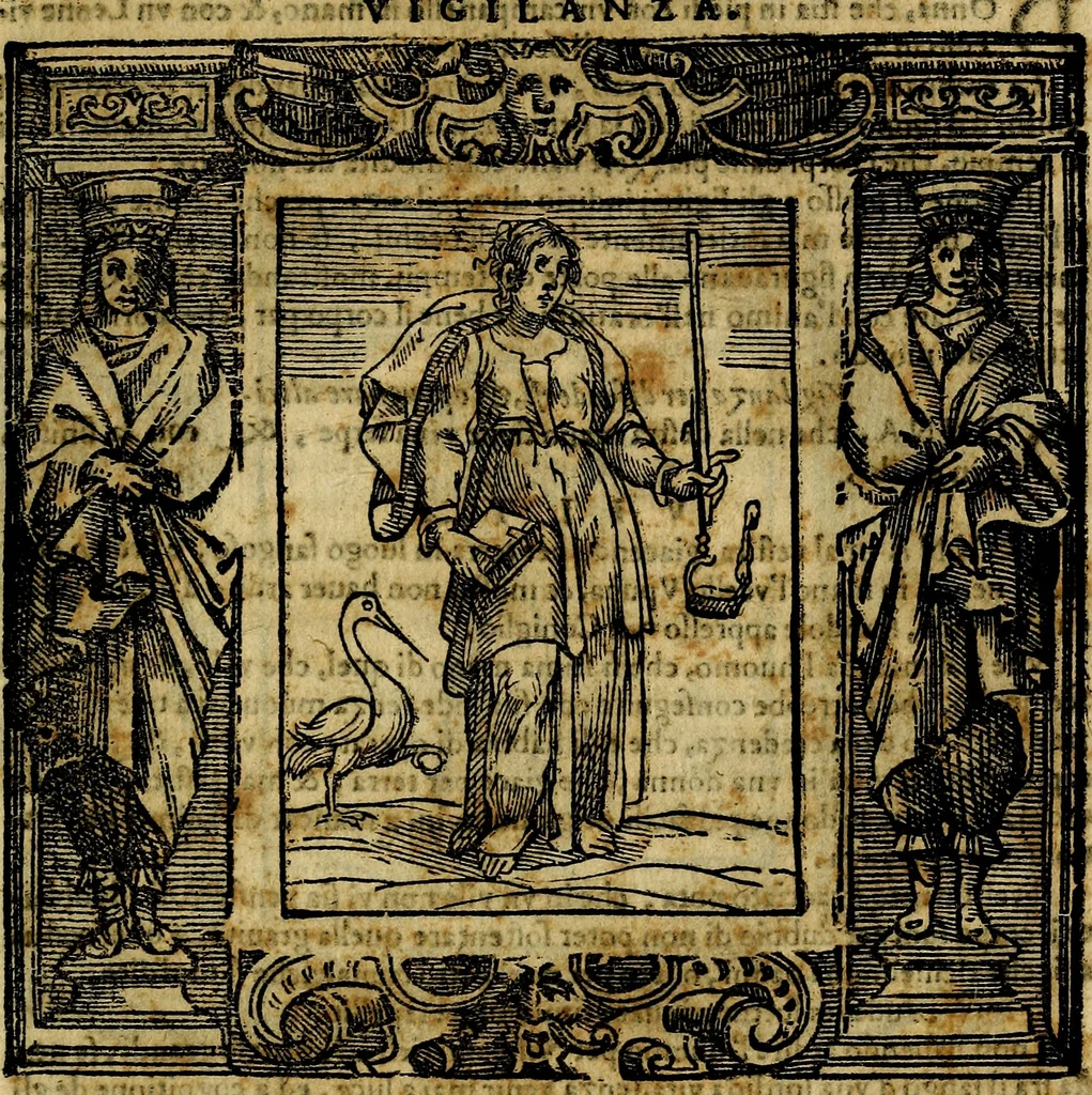 An illustration from Iconologia di Cesare Ripa Perugina ... Nella quale si descrivono diverse imagini di virtù, vitij, affetti, passioni humane, arti discipline, humori, elementi, corpi celesti, prouincie d'Italia, fiumi, tutte le parti del mondo, ed altre infinite materie. Opera utile ad oratori, predicatori, poeti pittori, sculptori, disegnatori, e ad ogni studioso, per inuentar concetti, emblemi, ed imprese, per diuisare qualsiuoglia appatato nuttiale, funerale, trionfale. Per rappresentar poemi drammatici, e per figurare co'suoi propij simboli ciò, che può cadere in pensiero humano. Ampliata ultimamente dallo stresso autore di CC. imagini, e erricchita di molti discorsi pieni di varia eruditione .., 1613, leaf 808