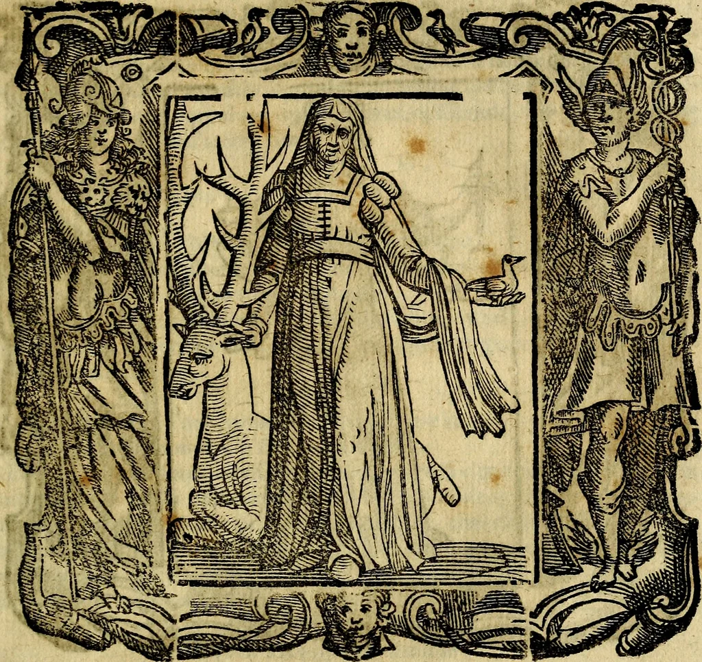 An illustration from Iconologia di Cesare Ripa Perugina ... Nella quale si descrivono diverse imagini di virtù, vitij, affetti, passioni humane, arti discipline, humori, elementi, corpi celesti, prouincie d'Italia, fiumi, tutte le parti del mondo, ed altre infinite materie. Opera utile ad oratori, predicatori, poeti pittori, sculptori, disegnatori, e ad ogni studioso, per inuentar concetti, emblemi, ed imprese, per diuisare qualsiuoglia appatato nuttiale, funerale, trionfale. Per rappresentar poemi drammatici, e per figurare co'suoi propij simboli ciò, che può cadere in pensiero humano. Ampliata ultimamente dallo stresso autore di CC. imagini, e erricchita di molti discorsi pieni di varia eruditione .., 1613, leaf 824