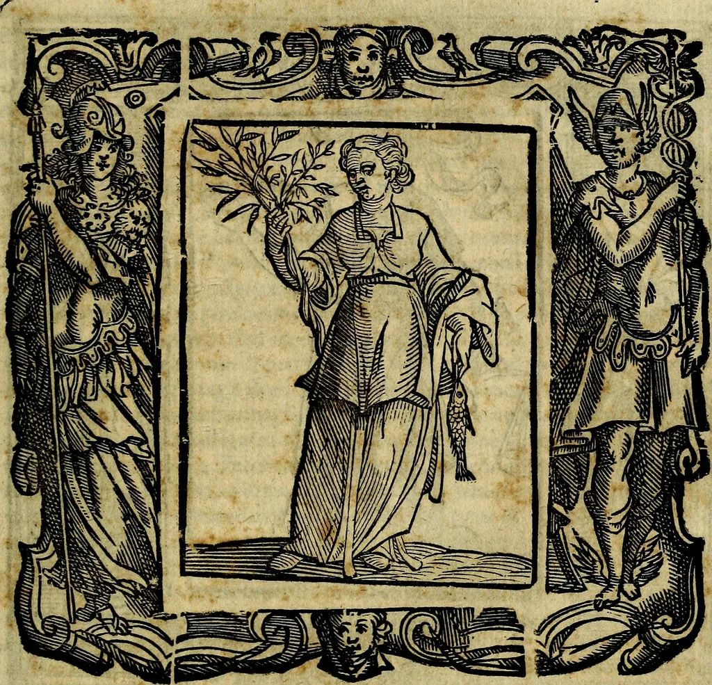 An illustration from Iconologia di Cesare Ripa Perugina ... Nella quale si descrivono diverse imagini di virtù, vitij, affetti, passioni humane, arti discipline, humori, elementi, corpi celesti, prouincie d'Italia, fiumi, tutte le parti del mondo, ed altre infinite materie. Opera utile ad oratori, predicatori, poeti pittori, sculptori, disegnatori, e ad ogni studioso, per inuentar concetti, emblemi, ed imprese, per diuisare qualsiuoglia appatato nuttiale, funerale, trionfale. Per rappresentar poemi drammatici, e per figurare co'suoi propij simboli ciò, che può cadere in pensiero humano. Ampliata ultimamente dallo stresso autore di CC. imagini, e erricchita di molti discorsi pieni di varia eruditione .., 1613, leaf 832