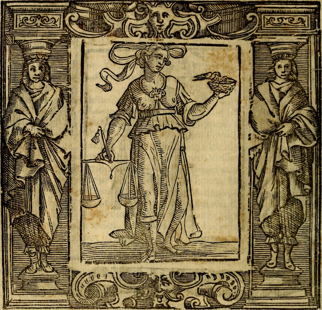 An illustration from Iconologia di Cesare Ripa Perugina ... Nella quale si descrivono diverse imagini di virtù, vitij, affetti, passioni humane, arti discipline, humori, elementi, corpi celesti, prouincie d'Italia, fiumi, tutte le parti del mondo, ed altre infinite materie. Opera utile ad oratori, predicatori, poeti pittori, sculptori, disegnatori, e ad ogni studioso, per inuentar concetti, emblemi, ed imprese, per diuisare qualsiuoglia appatato nuttiale, funerale, trionfale. Per rappresentar poemi drammatici, e per figurare co'suoi propij simboli ciò, che può cadere in pensiero humano. Ampliata ultimamente dallo stresso autore di CC. imagini, e erricchita di molti discorsi pieni di varia eruditione .., 1613, leaf 833