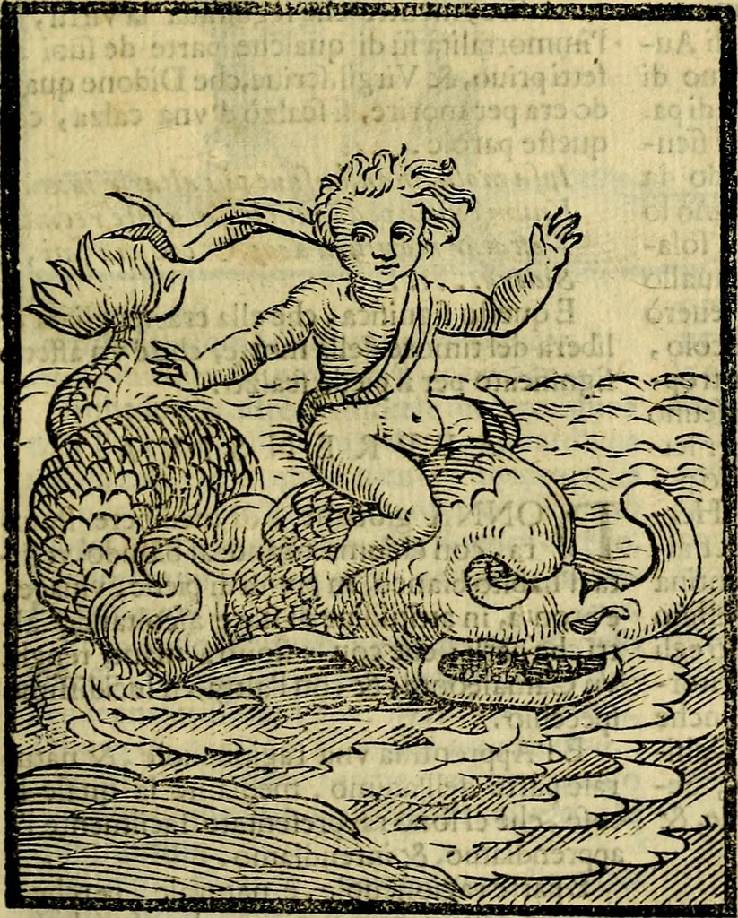An illustration from Iconologia di Cesare Ripa ... Divisa in tre libri, ne i quali si esprimono varie imagini di virtù, vitij, affetti, passioni humane, arti, discipline, humori, elementi, corpi celesti, prouincie d'Italia, fiumi, & altre materie infinite vtili ad ogni stato di persone, 1669, leaf 100