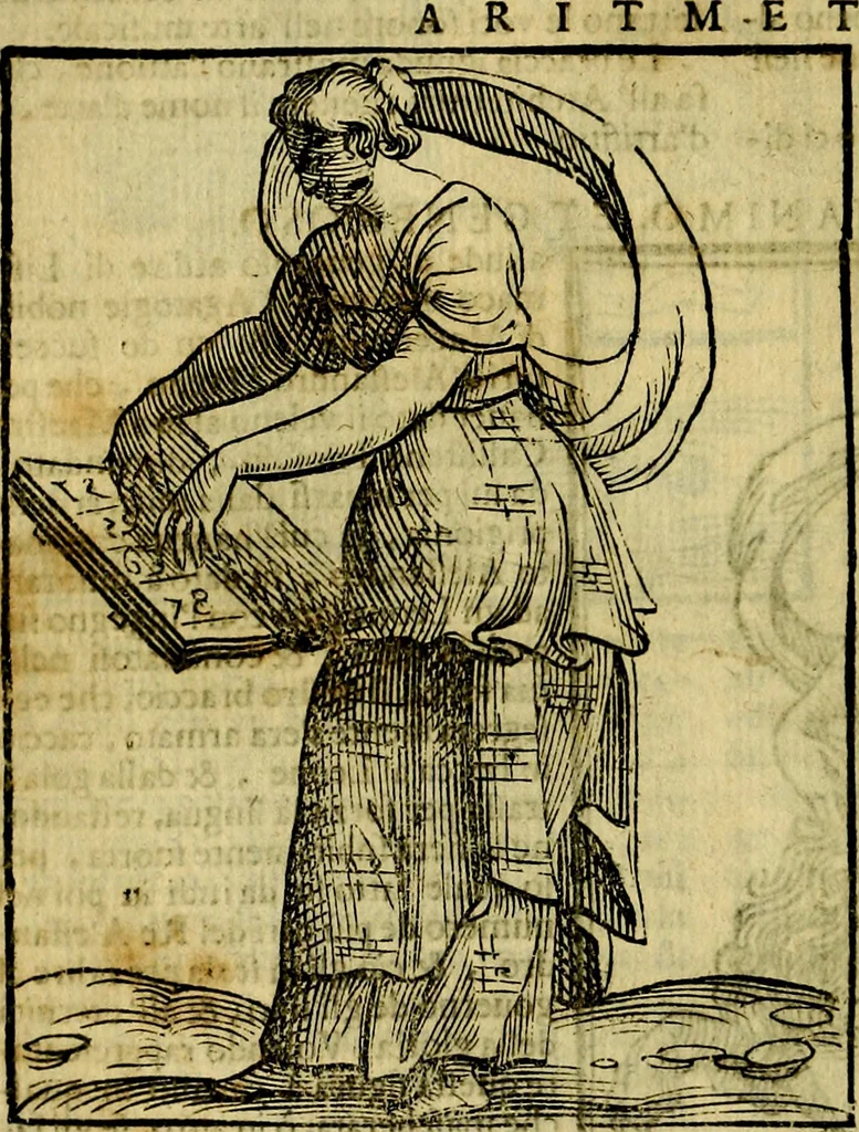 An illustration from Iconologia di Cesare Ripa ... Divisa in tre libri, ne i quali si esprimono varie imagini di virtù, vitij, affetti, passioni humane, arti, discipline, humori, elementi, corpi celesti, prouincie d'Italia, fiumi, & altre materie infinite vtili ad ogni stato di persone, 1669, leaf 105