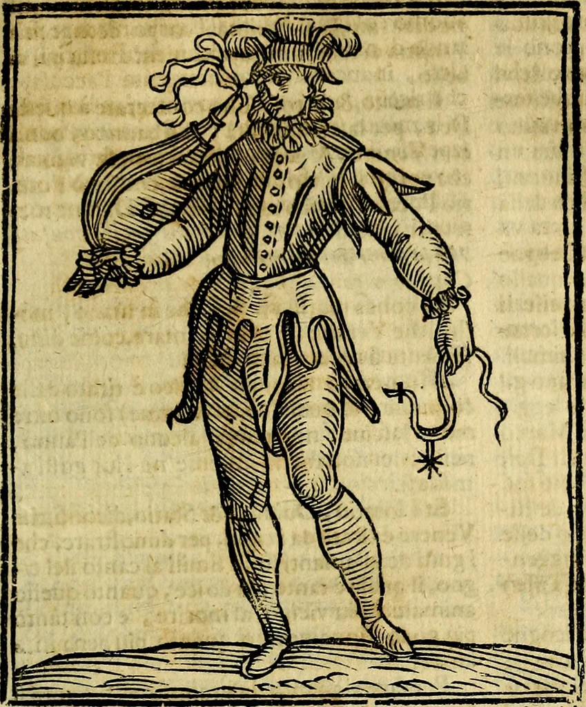An illustration from Iconologia di Cesare Ripa ... Divisa in tre libri, ne i quali si esprimono varie imagini di virtù, vitij, affetti, passioni humane, arti, discipline, humori, elementi, corpi celesti, prouincie d'Italia, fiumi, & altre materie infinite vtili ad ogni stato di persone, 1669, leaf 138