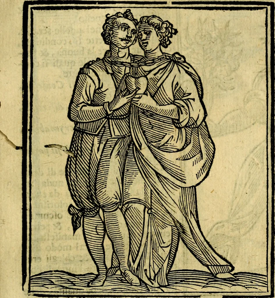 An illustration from Iconologia di Cesare Ripa ... Divisa in tre libri, ne i quali si esprimono varie imagini di virtù, vitij, affetti, passioni humane, arti, discipline, humori, elementi, corpi celesti, prouincie d'Italia, fiumi, & altre materie infinite vtili ad ogni stato di persone, 1669, leaf 164
