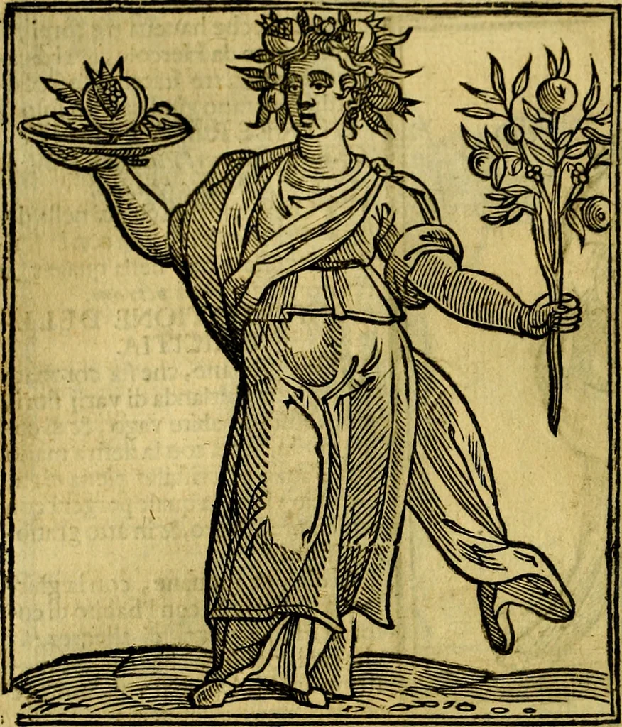 An illustration from Iconologia di Cesare Ripa ... Divisa in tre libri, ne i quali si esprimono varie imagini di virtù, vitij, affetti, passioni humane, arti, discipline, humori, elementi, corpi celesti, prouincie d'Italia, fiumi, & altre materie infinite vtili ad ogni stato di persone, 1669, leaf 165