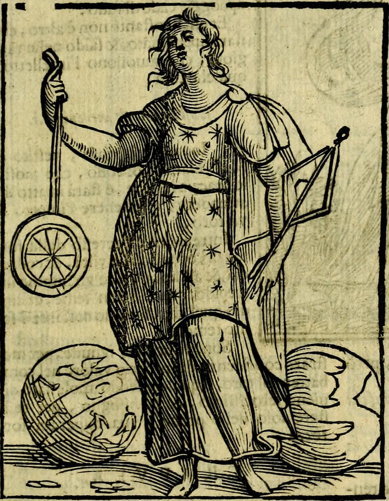 An illustration from Iconologia di Cesare Ripa ... Divisa in tre libri, ne i quali si esprimono varie imagini di virtù, vitij, affetti, passioni humane, arti, discipline, humori, elementi, corpi celesti, prouincie d'Italia, fiumi, & altre materie infinite vtili ad ogni stato di persone, 1669, leaf 186