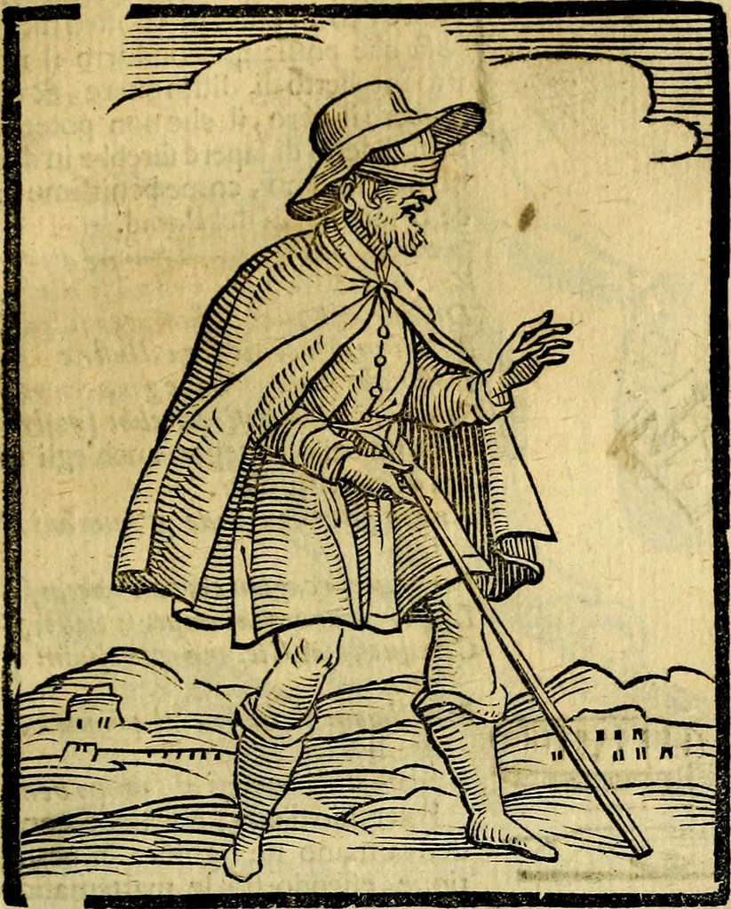 An illustration from Iconologia di Cesare Ripa ... Divisa in tre libri, ne i quali si esprimono varie imagini di virtù, vitij, affetti, passioni humane, arti, discipline, humori, elementi, corpi celesti, prouincie d'Italia, fiumi, & altre materie infinite vtili ad ogni stato di persone, 1669, leaf 244