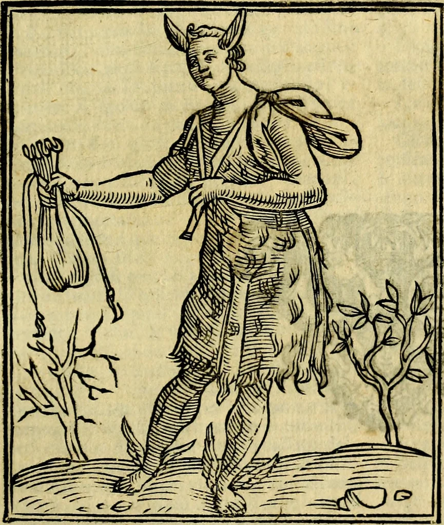 An illustration from Iconologia di Cesare Ripa ... Divisa in tre libri, ne i quali si esprimono varie imagini di virtù, vitij, affetti, passioni humane, arti, discipline, humori, elementi, corpi celesti, prouincie d'Italia, fiumi, & altre materie infinite vtili ad ogni stato di persone, 1669, leaf 298