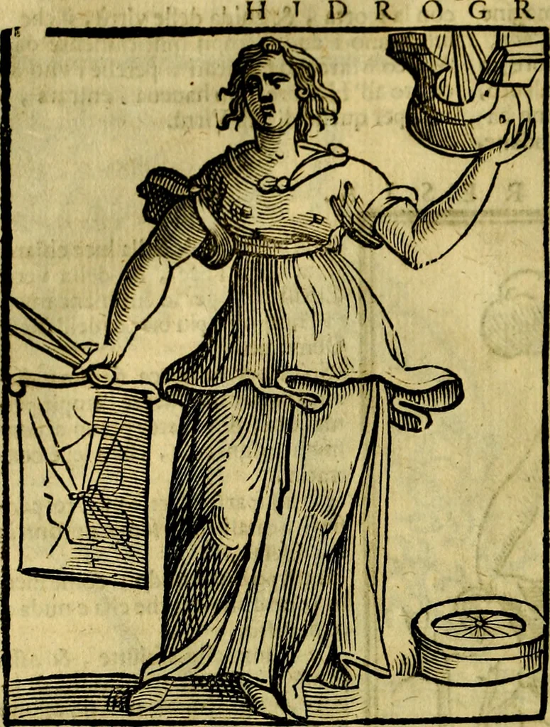 An illustration from Iconologia di Cesare Ripa ... Divisa in tre libri, ne i quali si esprimono varie imagini di virtù, vitij, affetti, passioni humane, arti, discipline, humori, elementi, corpi celesti, prouincie d'Italia, fiumi, & altre materie infinite vtili ad ogni stato di persone, 1669, leaf 319