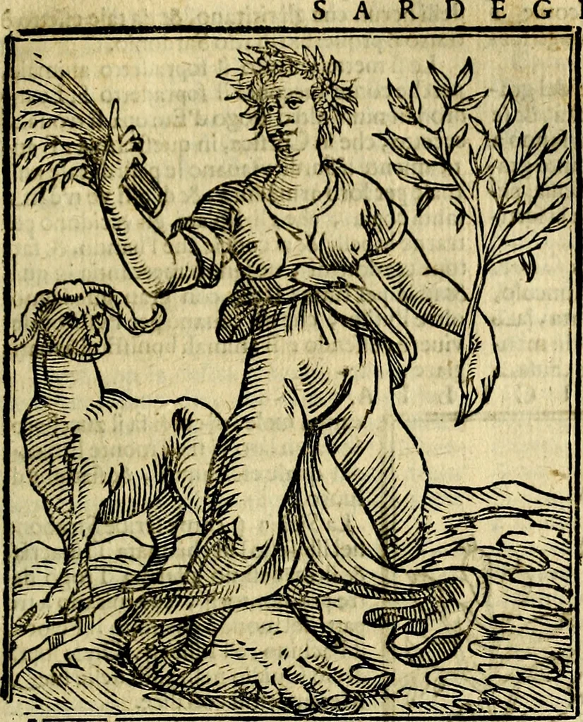 An illustration from Iconologia di Cesare Ripa ... Divisa in tre libri, ne i quali si esprimono varie imagini di virtù, vitij, affetti, passioni humane, arti, discipline, humori, elementi, corpi celesti, prouincie d'Italia, fiumi, & altre materie infinite vtili ad ogni stato di persone, 1669, leaf 422
