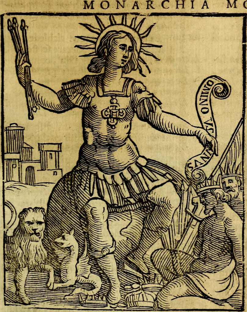 An illustration from Iconologia di Cesare Ripa ... Divisa in tre libri, ne i quali si esprimono varie imagini di virtù, vitij, affetti, passioni humane, arti, discipline, humori, elementi, corpi celesti, prouincie d'Italia, fiumi, & altre materie infinite vtili ad ogni stato di persone, 1669, leaf 478