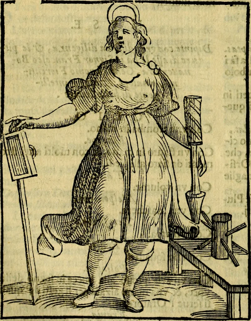 An illustration from Iconologia di Cesare Ripa ... Divisa in tre libri, ne i quali si esprimono varie imagini di virtù, vitij, affetti, passioni humane, arti, discipline, humori, elementi, corpi celesti, prouincie d'Italia, fiumi, & altre materie infinite vtili ad ogni stato di persone, 1669, leaf 493