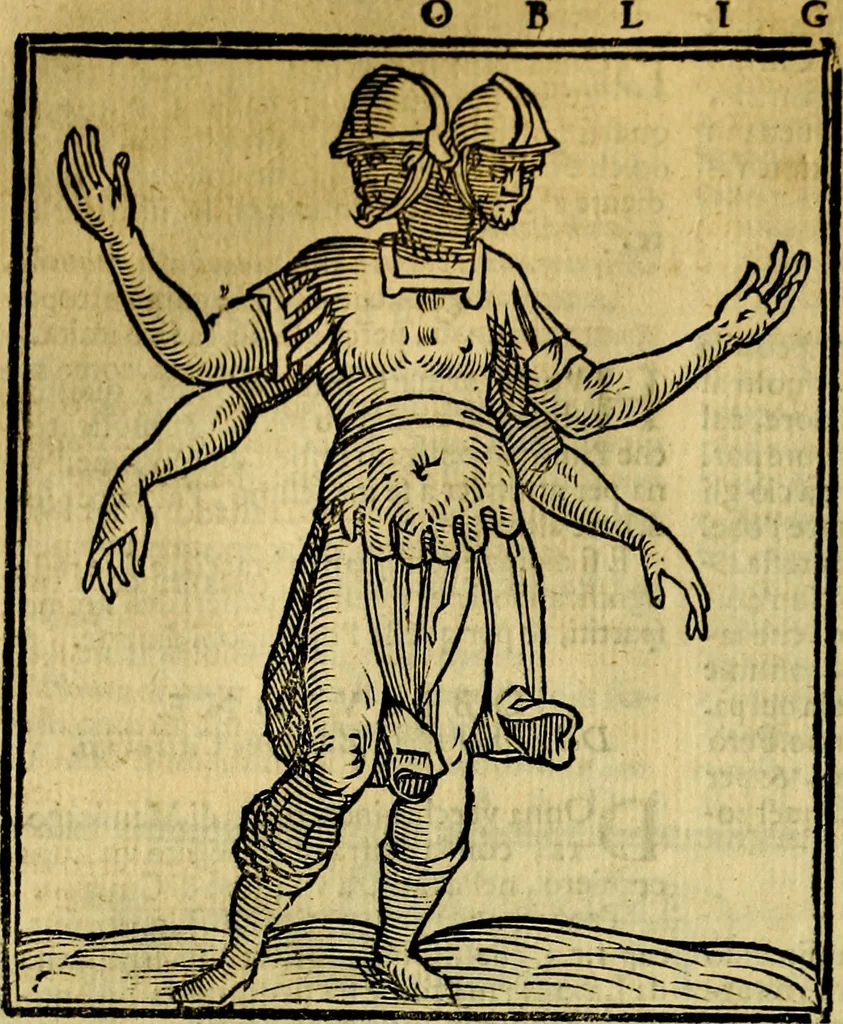 An illustration from Iconologia di Cesare Ripa ... Divisa in tre libri, ne i quali si esprimono varie imagini di virtù, vitij, affetti, passioni humane, arti, discipline, humori, elementi, corpi celesti, prouincie d'Italia, fiumi, & altre materie infinite vtili ad ogni stato di persone, 1669, leaf 507
