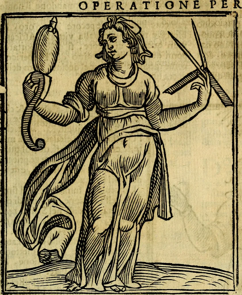 An illustration from Iconologia di Cesare Ripa ... Divisa in tre libri, ne i quali si esprimono varie imagini di virtù, vitij, affetti, passioni humane, arti, discipline, humori, elementi, corpi celesti, prouincie d'Italia, fiumi, & altre materie infinite vtili ad ogni stato di persone, 1669, leaf 516