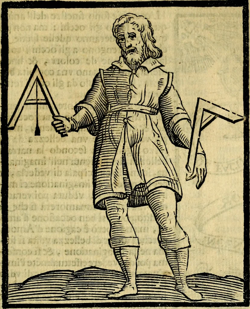 An illustration from Iconologia di Cesare Ripa ... Divisa in tre libri, ne i quali si esprimono varie imagini di virtù, vitij, affetti, passioni humane, arti, discipline, humori, elementi, corpi celesti, prouincie d'Italia, fiumi, & altre materie infinite vtili ad ogni stato di persone, 1669, leaf 520