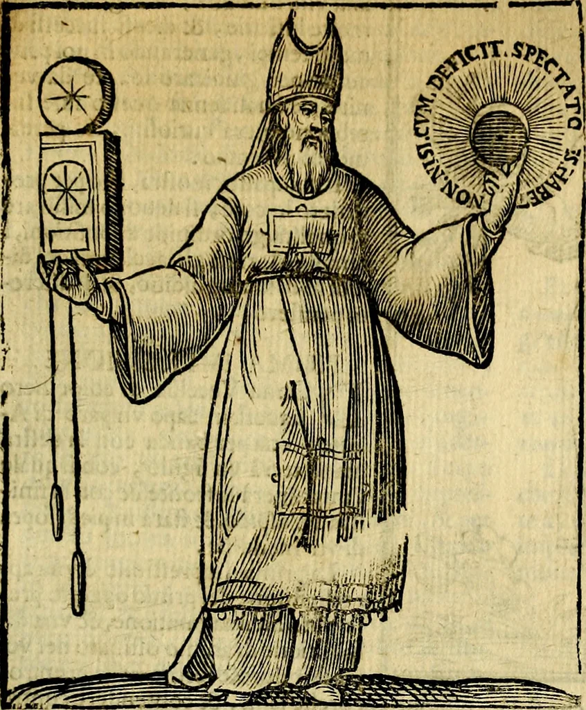 An illustration from Iconologia di Cesare Ripa ... Divisa in tre libri, ne i quali si esprimono varie imagini di virtù, vitij, affetti, passioni humane, arti, discipline, humori, elementi, corpi celesti, prouincie d'Italia, fiumi, & altre materie infinite vtili ad ogni stato di persone, 1669, leaf 562