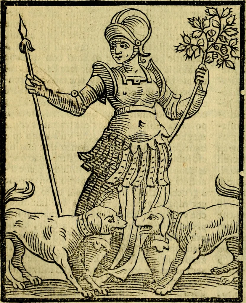 An illustration from Iconologia di Cesare Ripa ... Divisa in tre libri, ne i quali si esprimono varie imagini di virtù, vitij, affetti, passioni humane, arti, discipline, humori, elementi, corpi celesti, prouincie d'Italia, fiumi, & altre materie infinite vtili ad ogni stato di persone, 1669, leaf 625