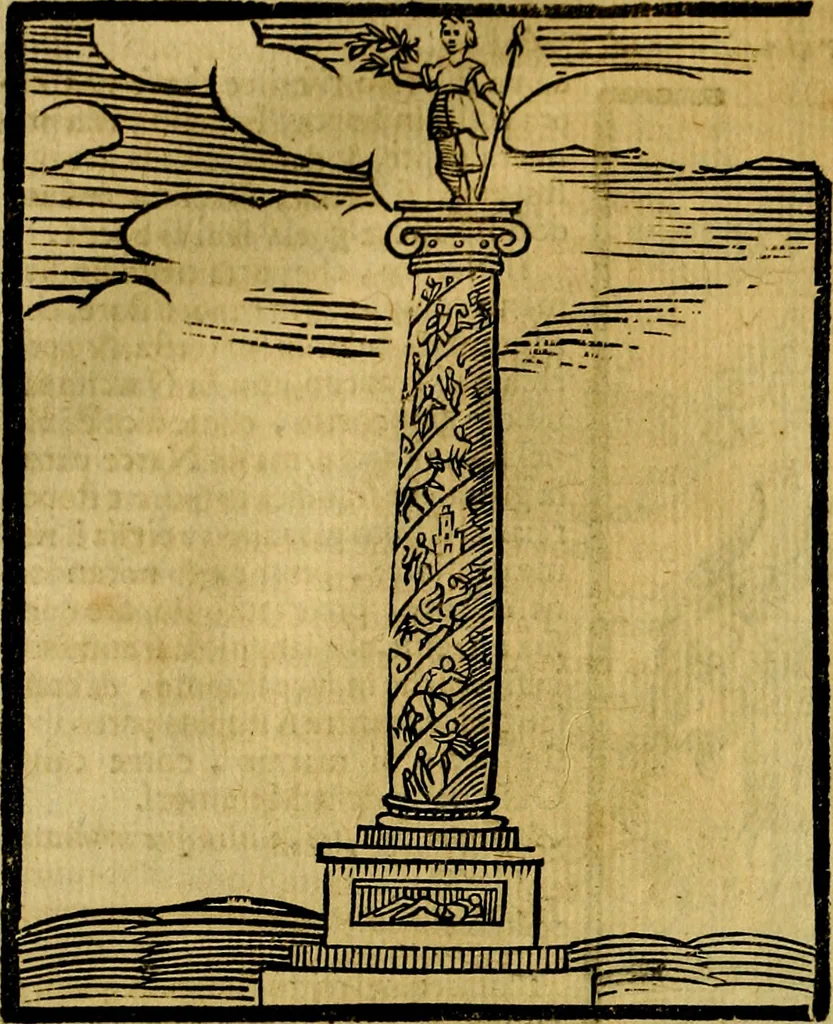 An illustration from Iconologia di Cesare Ripa ... Divisa in tre libri, ne i quali si esprimono varie imagini di virtù, vitij, affetti, passioni humane, arti, discipline, humori, elementi, corpi celesti, prouincie d'Italia, fiumi, & altre materie infinite vtili ad ogni stato di persone, 1669, leaf 677