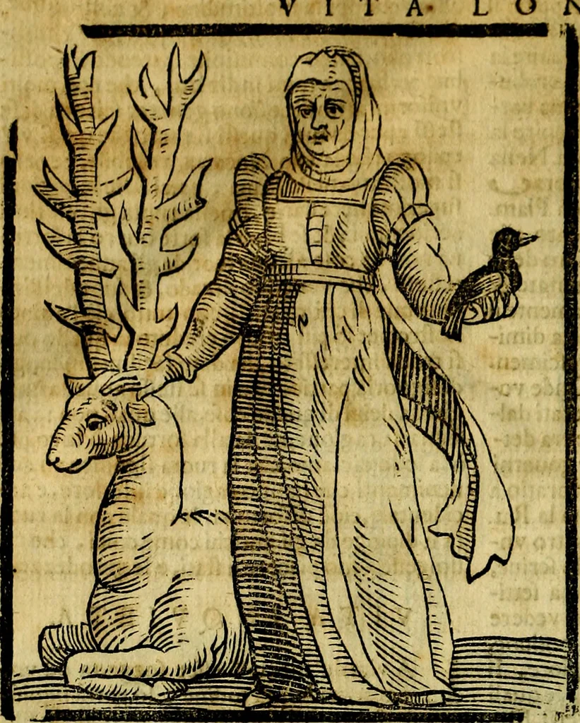 An illustration from Iconologia di Cesare Ripa ... Divisa in tre libri, ne i quali si esprimono varie imagini di virtù, vitij, affetti, passioni humane, arti, discipline, humori, elementi, corpi celesti, prouincie d'Italia, fiumi, & altre materie infinite vtili ad ogni stato di persone, 1669, leaf 745