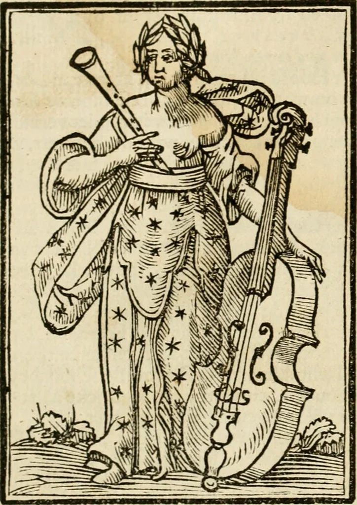 An illustration from Iconologia, of, Uytbeeldingen des verstands : waer in verscheiden afbeeldingen van deughden, ondeughden, genegentheden, menschlijcke hertztochten, konsten, leeringen, sinlijckheden, elementen, hemelsche lichamen, landschappen van Italien, revieren van alle deelen des werrelts, en alle andere ontallijcke stoffen, met hare verklaringen, werden verhandelt : een werck dat dienstigh is, allen reedenaers, poëten, schilders, beeldhouwers, teyckenaers, en alle andere konstbeminders en liefhebbers der geleertheyt en eerlijcke wetenschappen ..., 1644, leaf 109
