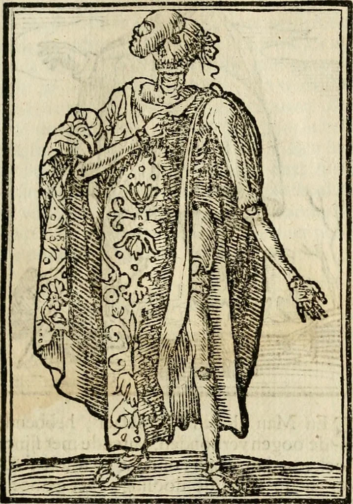 An illustration from Iconologia, of, Uytbeeldingen des verstands : waer in verscheiden afbeeldingen van deughden, ondeughden, genegentheden, menschlijcke hertztochten, konsten, leeringen, sinlijckheden, elementen, hemelsche lichamen, landschappen van Italien, revieren van alle deelen des werrelts, en alle andere ontallijcke stoffen, met hare verklaringen, werden verhandelt : een werck dat dienstigh is, allen reedenaers, poëten, schilders, beeldhouwers, teyckenaers, en alle andere konstbeminders en liefhebbers der geleertheyt en eerlijcke wetenschappen ..., 1644, leaf 114