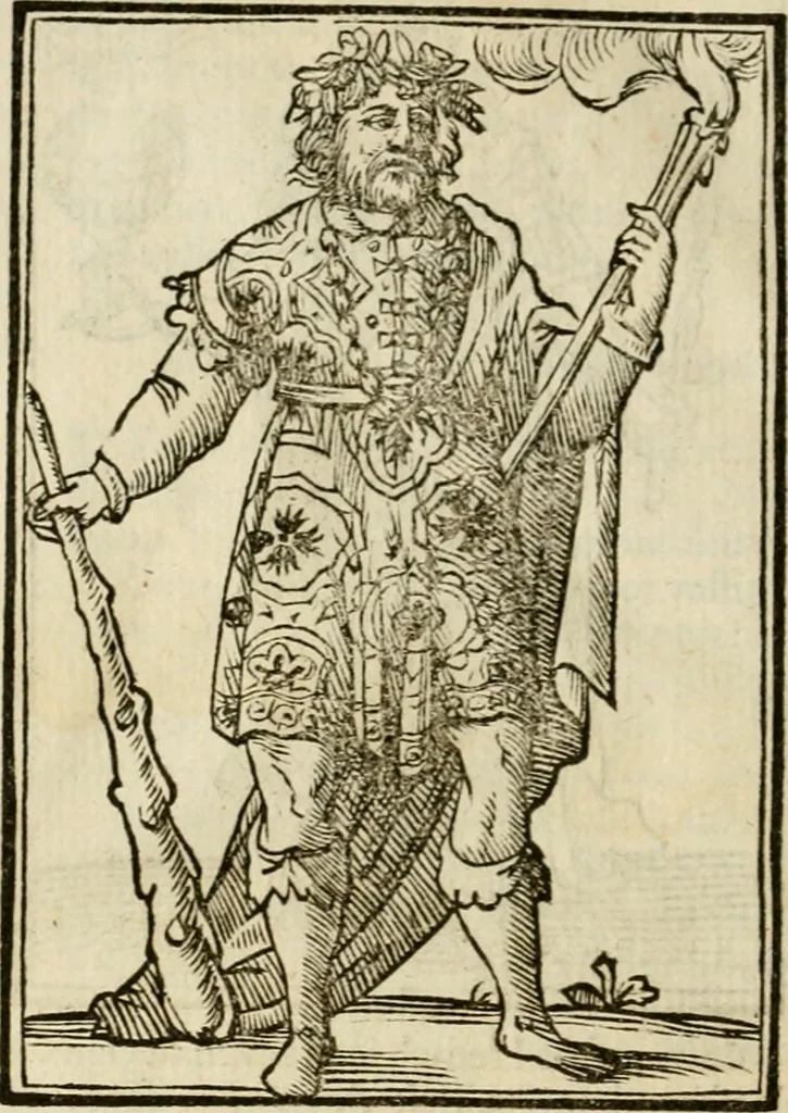 An illustration from Iconologia, of, Uytbeeldingen des verstands : waer in verscheiden afbeeldingen van deughden, ondeughden, genegentheden, menschlijcke hertztochten, konsten, leeringen, sinlijckheden, elementen, hemelsche lichamen, landschappen van Italien, revieren van alle deelen des werrelts, en alle andere ontallijcke stoffen, met hare verklaringen, werden verhandelt : een werck dat dienstigh is, allen reedenaers, poëten, schilders, beeldhouwers, teyckenaers, en alle andere konstbeminders en liefhebbers der geleertheyt en eerlijcke wetenschappen ..., 1644, leaf 215