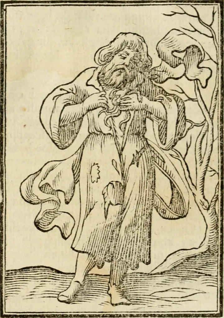 An illustration from Iconologia, of, Uytbeeldingen des verstands : waer in verscheiden afbeeldingen van deughden, ondeughden, genegentheden, menschlijcke hertztochten, konsten, leeringen, sinlijckheden, elementen, hemelsche lichamen, landschappen van Italien, revieren van alle deelen des werrelts, en alle andere ontallijcke stoffen, met hare verklaringen, werden verhandelt : een werck dat dienstigh is, allen reedenaers, poëten, schilders, beeldhouwers, teyckenaers, en alle andere konstbeminders en liefhebbers der geleertheyt en eerlijcke wetenschappen ..., 1644, leaf 219
