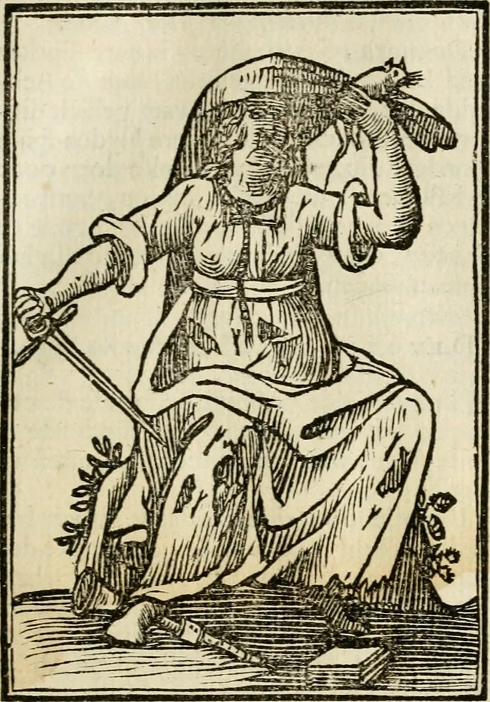 An illustration from Iconologia, of, Uytbeeldingen des verstands : waer in verscheiden afbeeldingen van deughden, ondeughden, genegentheden, menschlijcke hertztochten, konsten, leeringen, sinlijckheden, elementen, hemelsche lichamen, landschappen van Italien, revieren van alle deelen des werrelts, en alle andere ontallijcke stoffen, met hare verklaringen, werden verhandelt : een werck dat dienstigh is, allen reedenaers, poëten, schilders, beeldhouwers, teyckenaers, en alle andere konstbeminders en liefhebbers der geleertheyt en eerlijcke wetenschappen ..., 1644, leaf 34