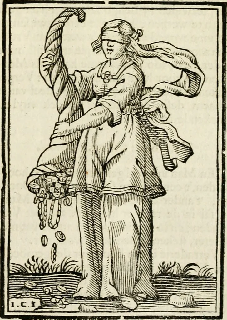 An illustration from Iconologia, of, Uytbeeldingen des verstands : waer in verscheiden afbeeldingen van deughden, ondeughden, genegentheden, menschlijcke hertztochten, konsten, leeringen, sinlijckheden, elementen, hemelsche lichamen, landschappen van Italien, revieren van alle deelen des werrelts, en alle andere ontallijcke stoffen, met hare verklaringen, werden verhandelt : een werck dat dienstigh is, allen reedenaers, poëten, schilders, beeldhouwers, teyckenaers, en alle andere konstbeminders en liefhebbers der geleertheyt en eerlijcke wetenschappen ..., 1644, leaf 564