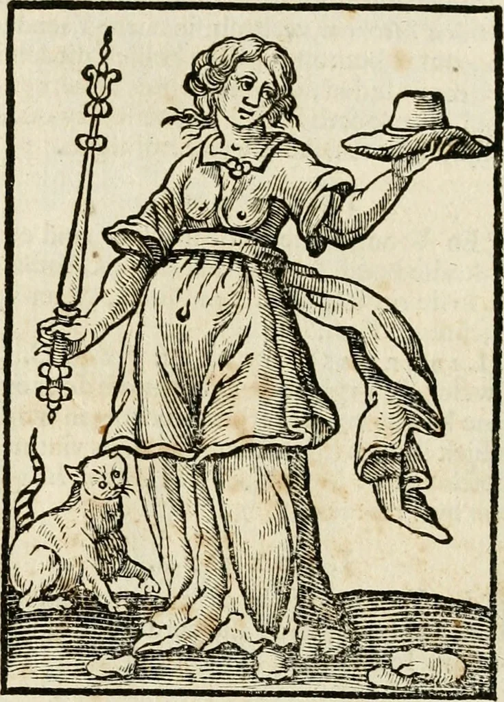 An illustration from Iconologia, of, Uytbeeldingen des verstands : waer in verscheiden afbeeldingen van deughden, ondeughden, genegentheden, menschlijcke hertztochten, konsten, leeringen, sinlijckheden, elementen, hemelsche lichamen, landschappen van Italien, revieren van alle deelen des werrelts, en alle andere ontallijcke stoffen, met hare verklaringen, werden verhandelt : een werck dat dienstigh is, allen reedenaers, poëten, schilders, beeldhouwers, teyckenaers, en alle andere konstbeminders en liefhebbers der geleertheyt en eerlijcke wetenschappen ..., 1644, leaf 594