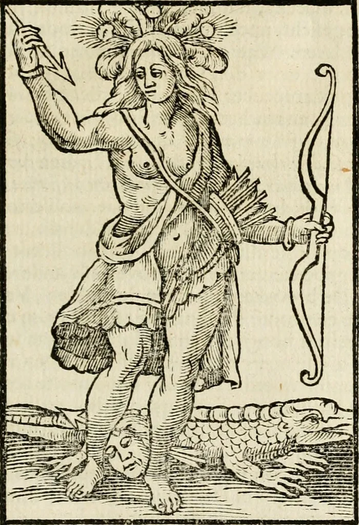 An illustration from Iconologia, of, Uytbeeldingen des verstands : waer in verscheiden afbeeldingen van deughden, ondeughden, genegentheden, menschlijcke hertztochten, konsten, leeringen, sinlijckheden, elementen, hemelsche lichamen, landschappen van Italien, revieren van alle deelen des werrelts, en alle andere ontallijcke stoffen, met hare verklaringen, werden verhandelt : een werck dat dienstigh is, allen reedenaers, poëten, schilders, beeldhouwers, teyckenaers, en alle andere konstbeminders en liefhebbers der geleertheyt en eerlijcke wetenschappen ..., 1644, leaf 626