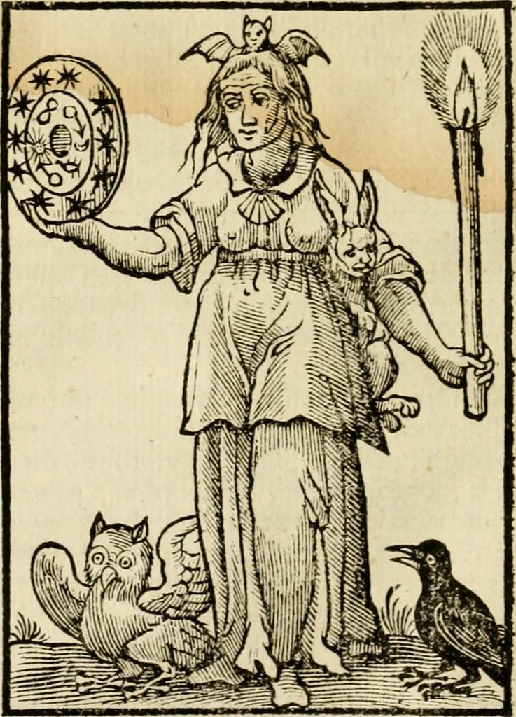 An illustration from Iconologia, of, Uytbeeldingen des verstands : waer in verscheiden afbeeldingen van deughden, ondeughden, genegentheden, menschlijcke hertztochten, konsten, leeringen, sinlijckheden, elementen, hemelsche lichamen, landschappen van Italien, revieren van alle deelen des werrelts, en alle andere ontallijcke stoffen, met hare verklaringen, werden verhandelt : een werck dat dienstigh is, allen reedenaers, poëten, schilders, beeldhouwers, teyckenaers, en alle andere konstbeminders en liefhebbers der geleertheyt en eerlijcke wetenschappen ..., 1644, leaf 81