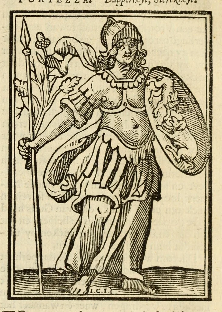 An illustration from Iconologia, of uytbeeldingen des verstands, 1644, leaf 101